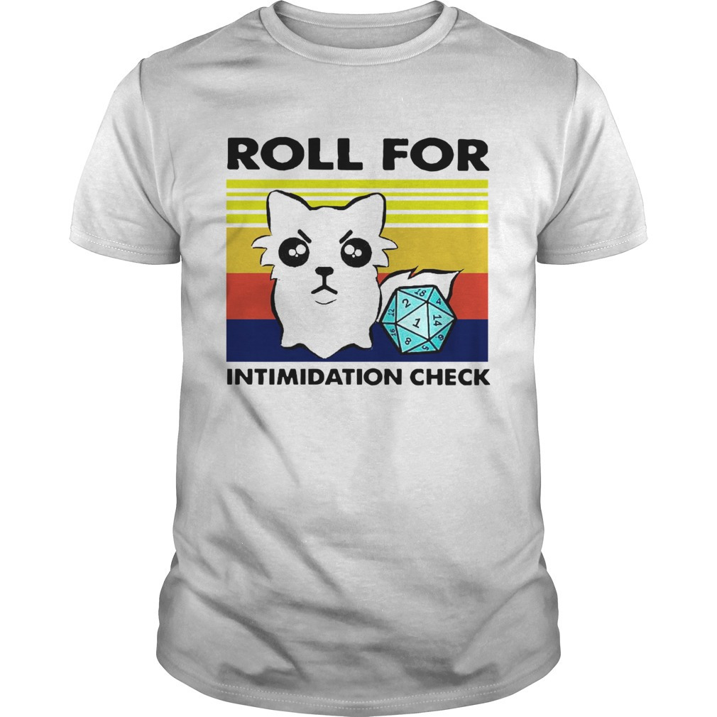 Roll For Intimidation Check Shirt